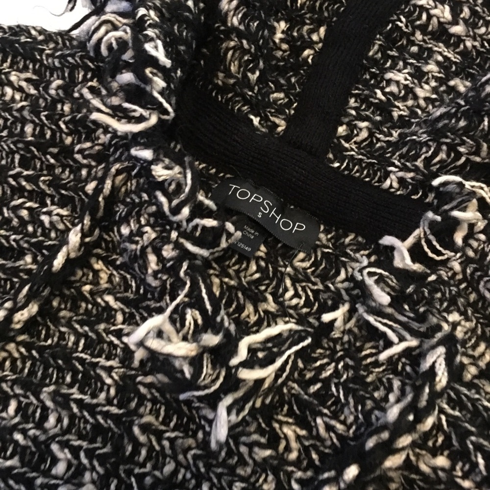 Short Sleeve Poncho Sweater